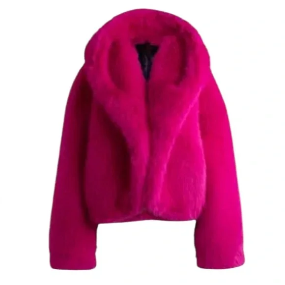 New NAOMI x BOSS 2.0 Cabarette Faux Fur Coat - Picture 5 of 11